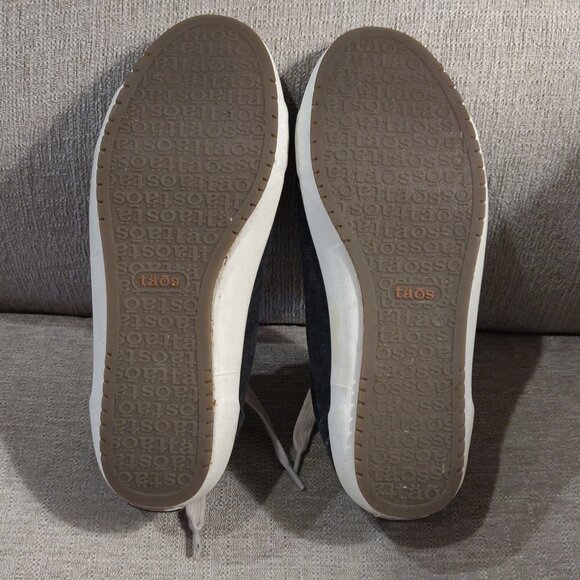 Taos Footwear Star Sneaker In Charcoal Washed Canvas Women's US 6.5 - Picture 4 of 6